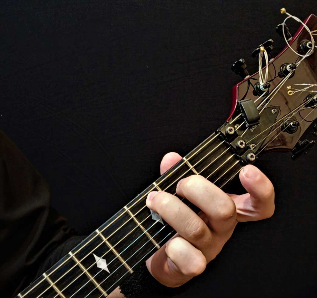 آکورد دو ماژور 7 گیتار الکنریک