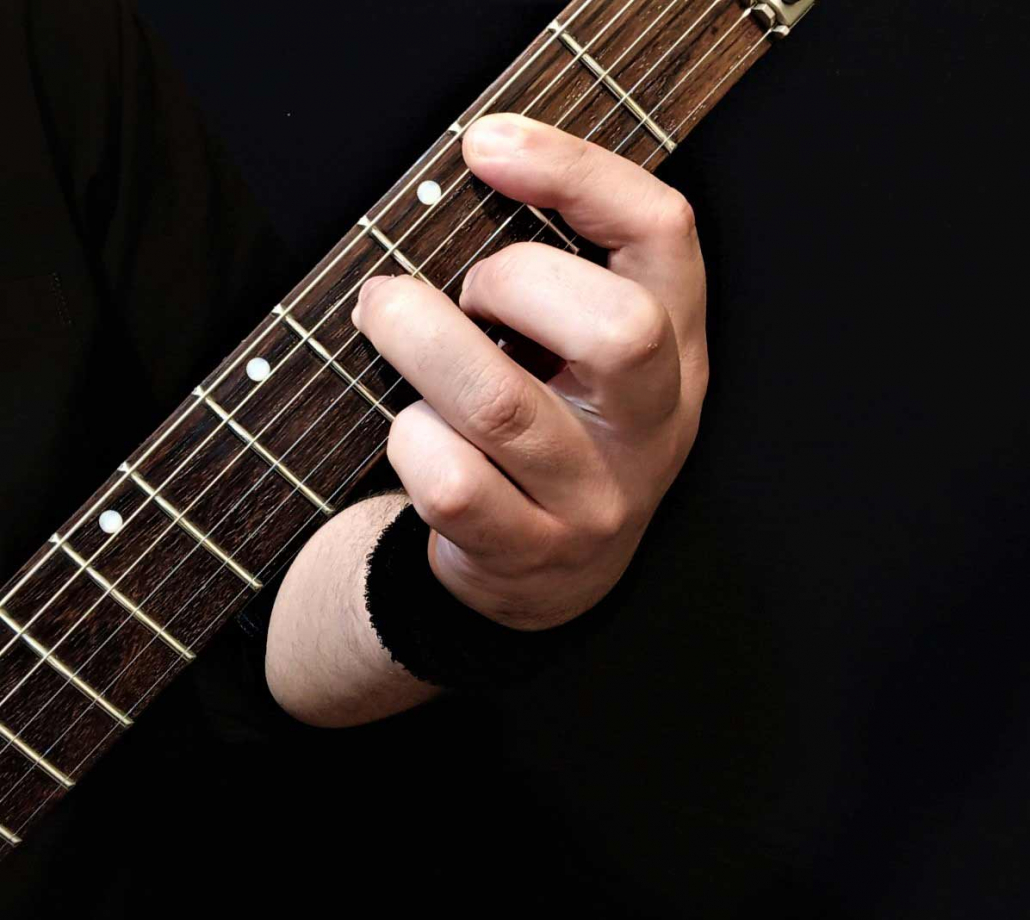 آموزش آکورد سی مینور 7 گیتار الکتریک