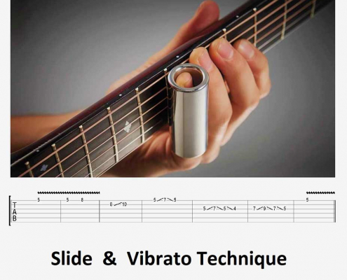 آموزش تکنیک اسلاید و ویبره گیتار الکتریک