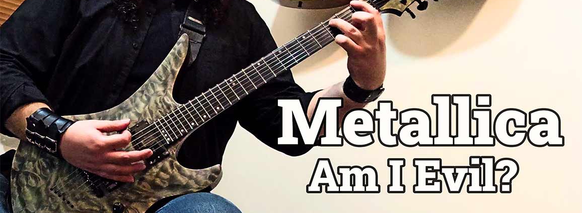 آموزش گیتار الکتریک- آهنگ متالیکا Am I Evil